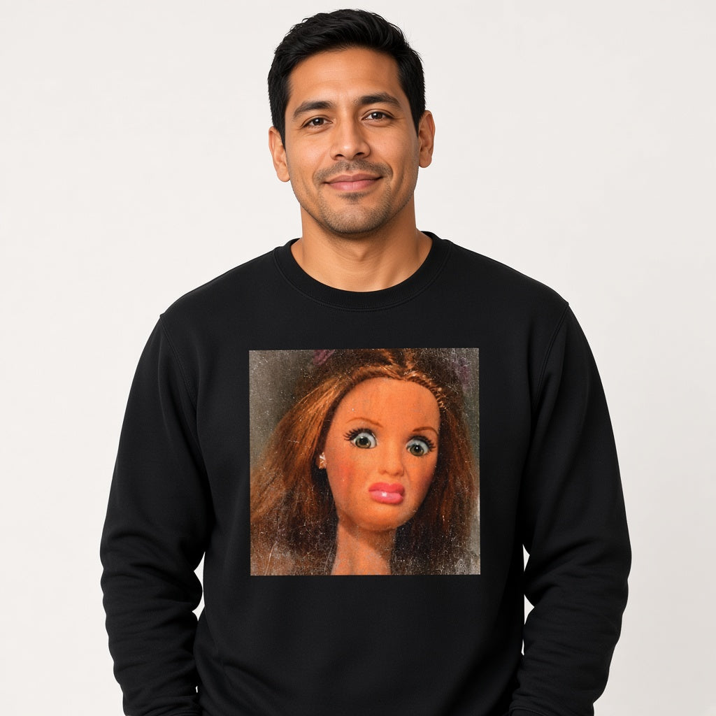 Funny Disgusted Doll Face Meme Sweatshirt