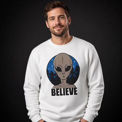 Believe sweatshirt, funny sweatshirt, graphic shirts, unisex tshirt, printed sweatshirt