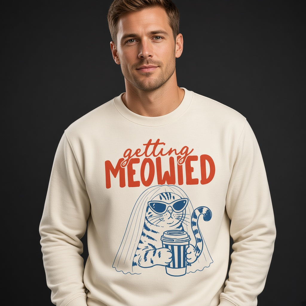 Getting Meowied Funny Bride Cat Wedding Sweatshirt