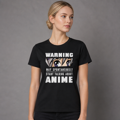 Warning May Spontaneously Start Talking About Anime T-Shirt