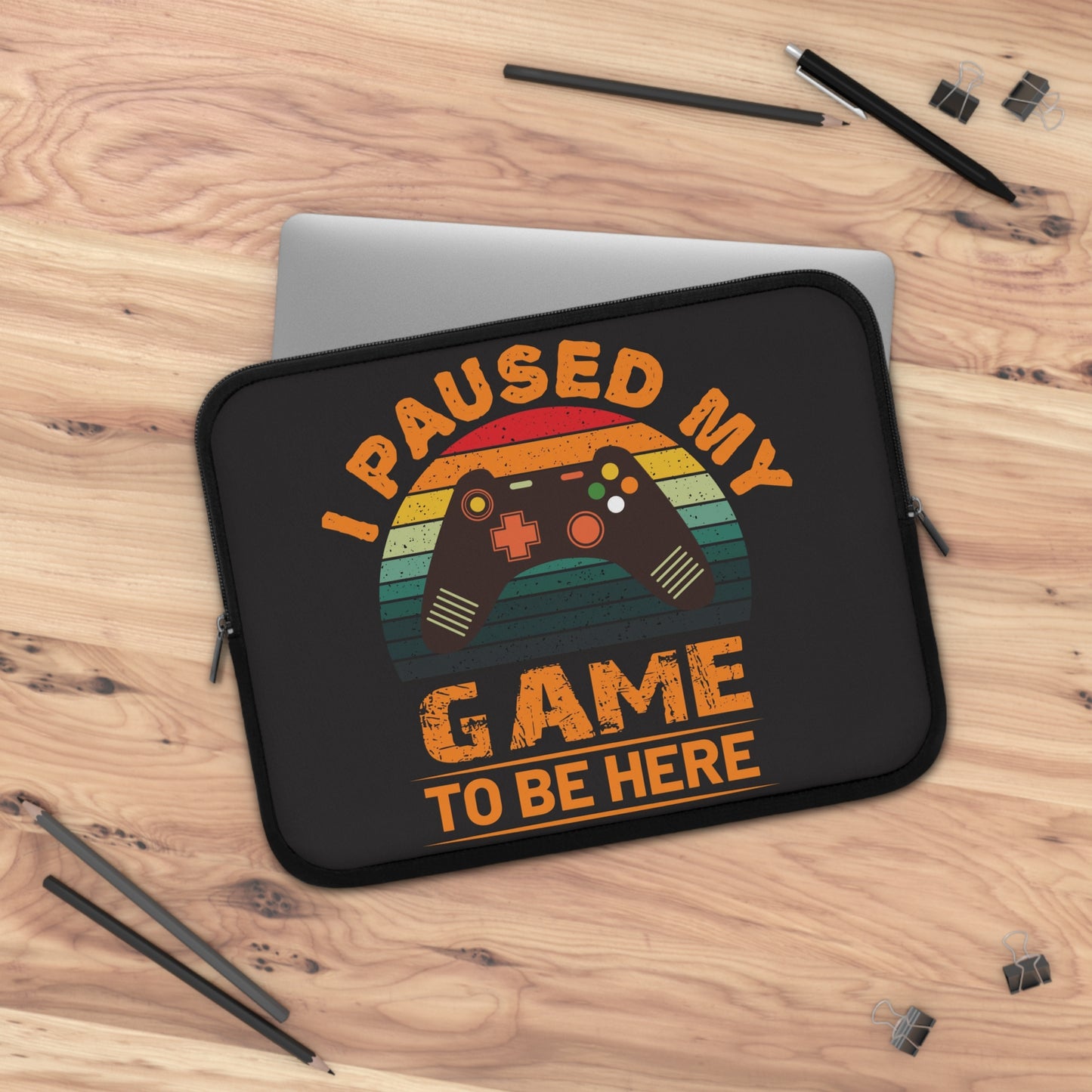 I paused my game Laptop sleeve  macbook or any laptop 13, 15, 17 inch, Laptop bag