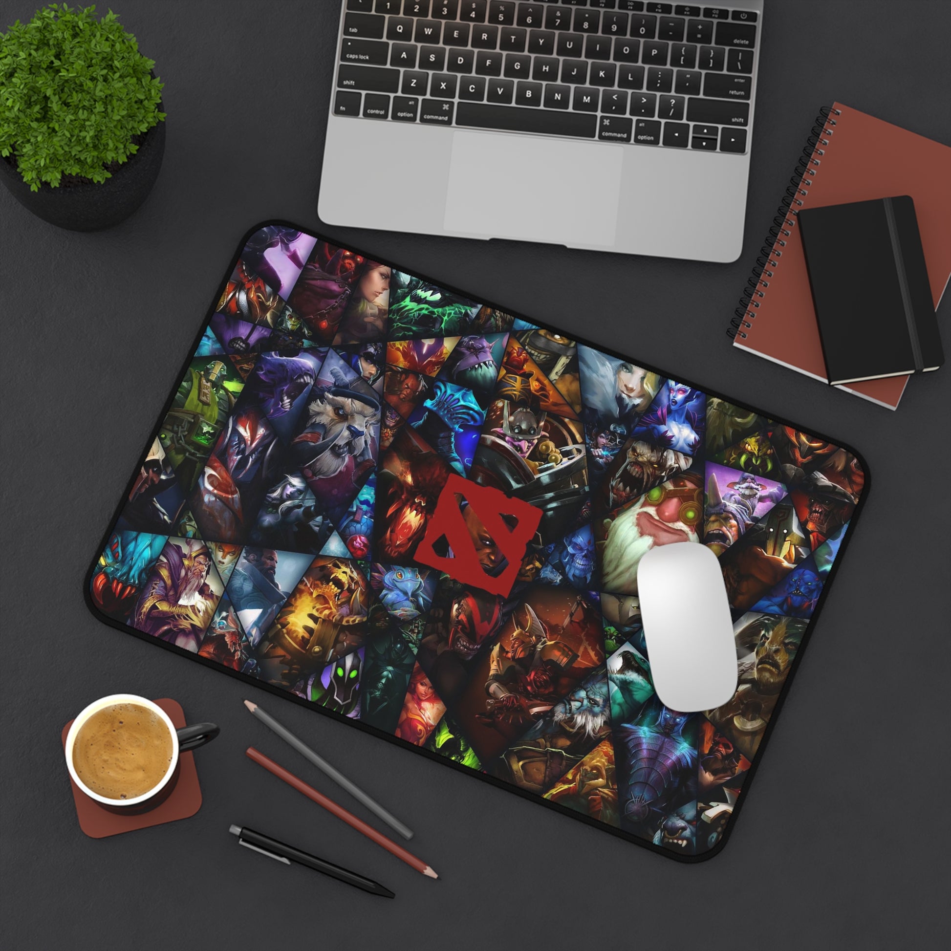 Dota 2 Desk Mat, deskmat xl, Gaming keyboard matt, mousepad large, XXL extended deskpad mouse pad, large gaming mousepad - Bolt Print