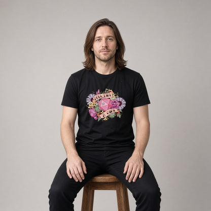 Roll Like a Girl Dice T-Shirt for D&D Players