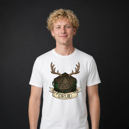 Woodland Druid Dice T-Shirt for D&D Players