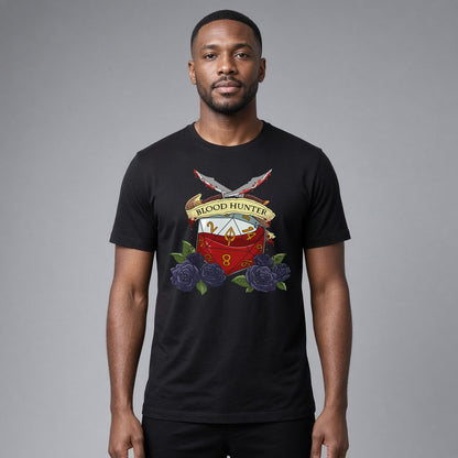 Blood Hunter Dice Crest T-Shirt for D&D Players