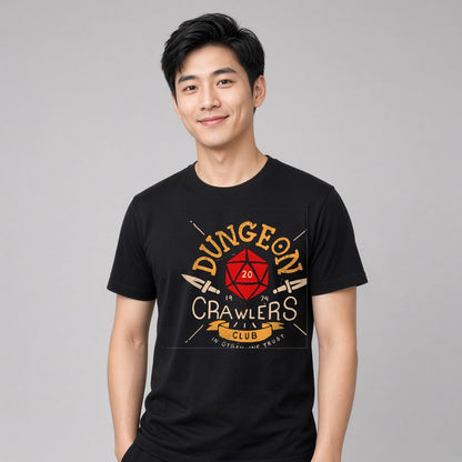 Dungeon Crawlers Club T-Shirt for D&D Players