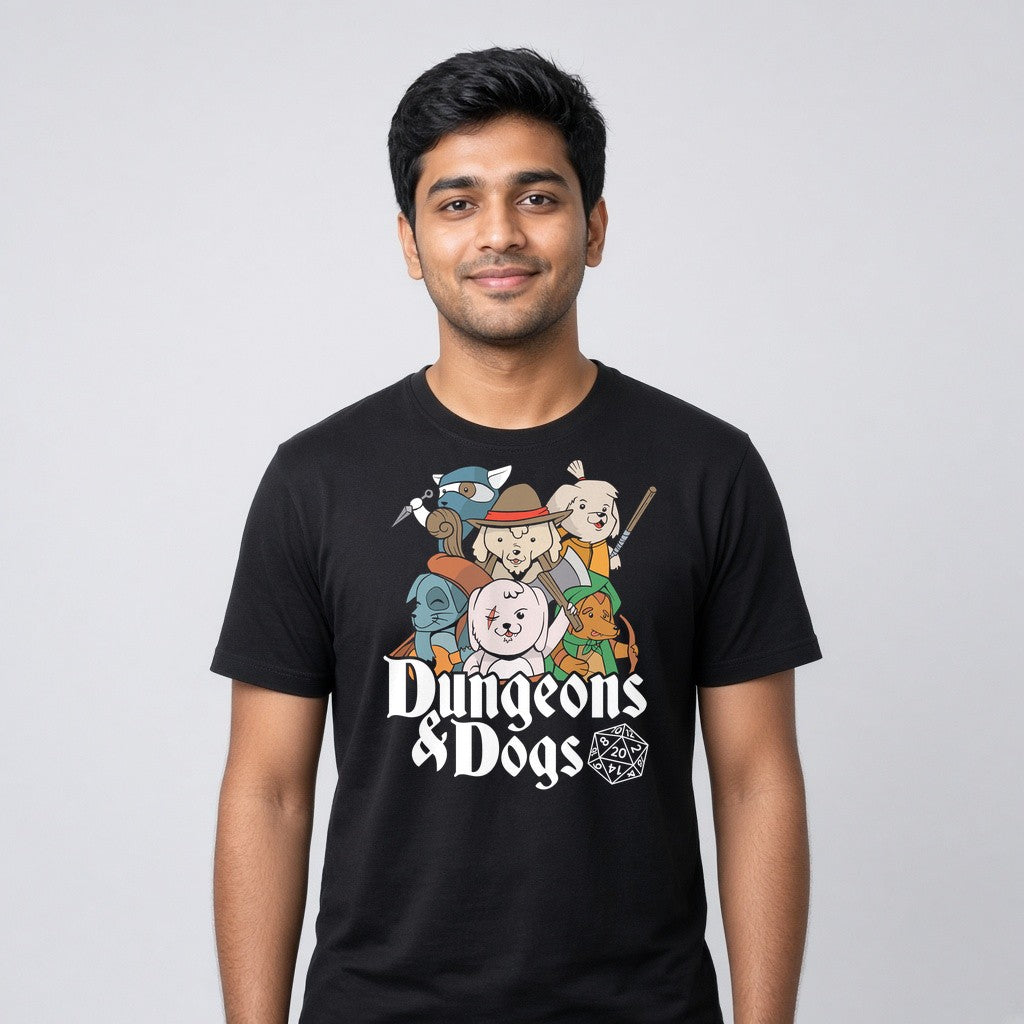 Dungeons and Dogs Funny T-Shirt