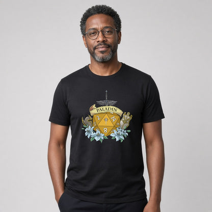 Paladin Dice Crest T-Shirt for D&D Players