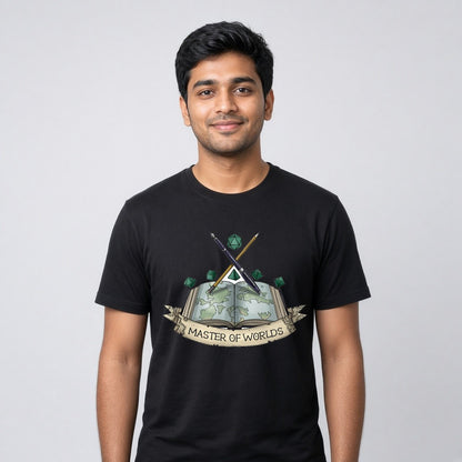 Master of Worlds T-Shirt for D&D Players