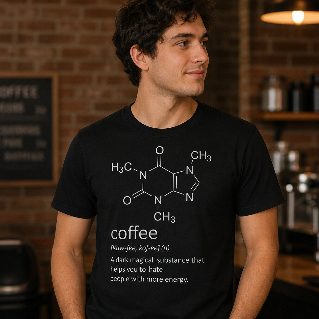 Caffeine Molecule T-Shirt