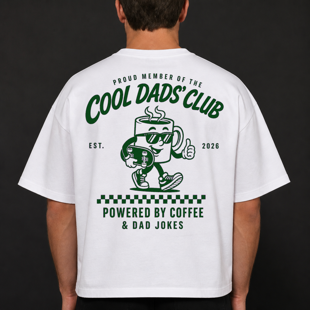 Cool Dads Club Coffee T-Shirt, Funny Gift for Husband