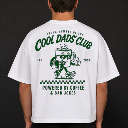 Cool Dads Club Coffee T-Shirt, Funny Gift for Husband