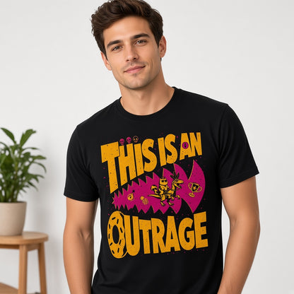 This Is An Outrage Funny Fantasy T-Shirt for Gamers
