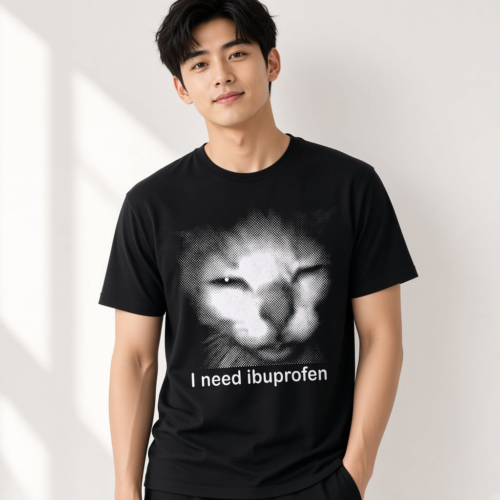 I Need Ibuprofen Funny Cat T-Shirt