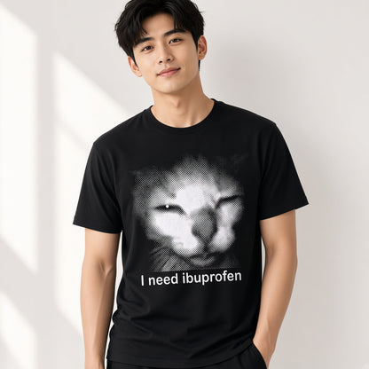 I Need Ibuprofen Funny Cat T-Shirt