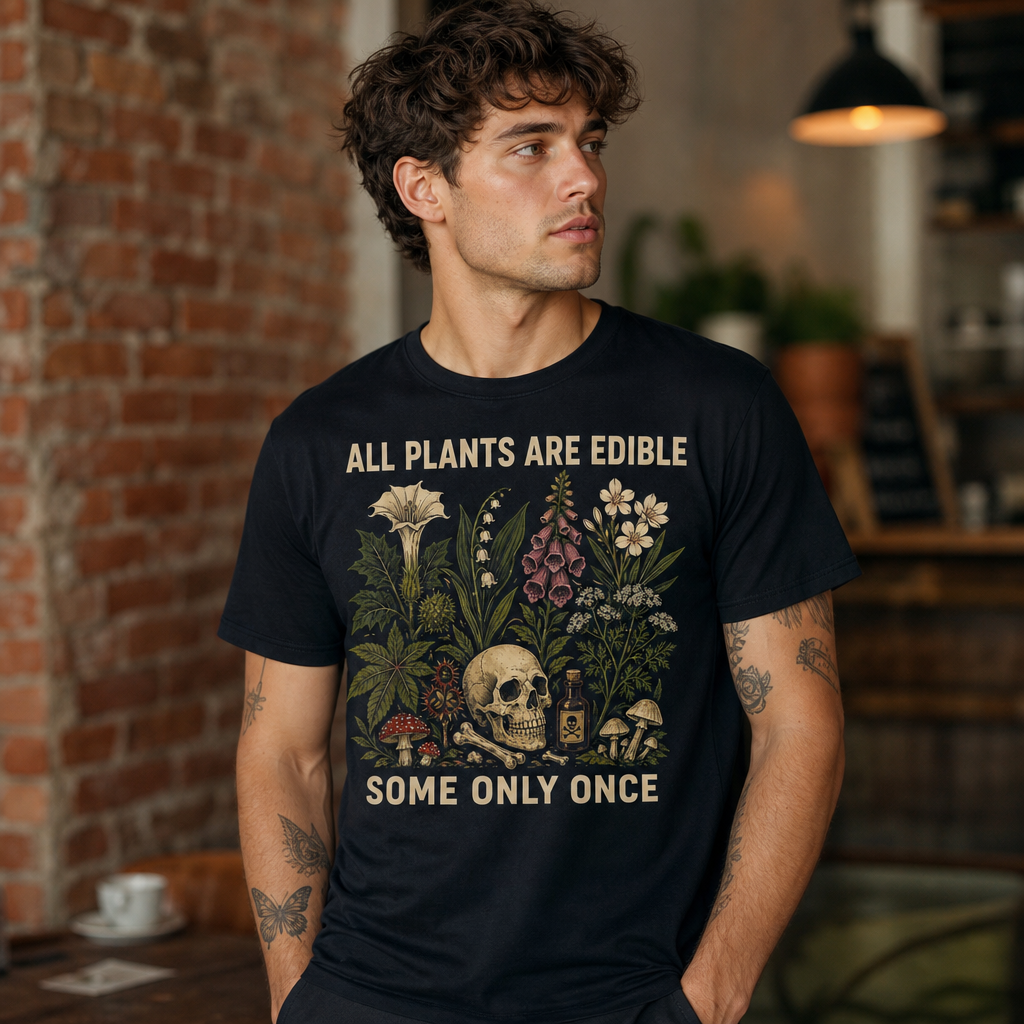 All Plants Are Edible Some Only Once T-Shirt