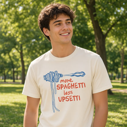 More Spaghetti Less Upsetti Funny T-Shirt