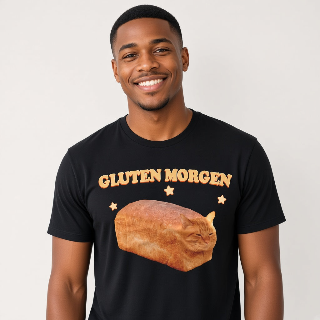 Gluten Morgen Funny Cat Loaf T-Shirt