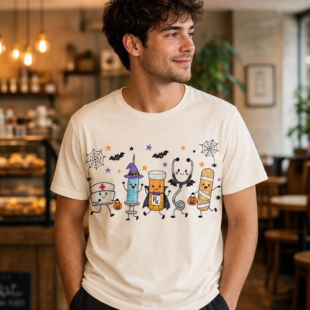 Cute Halloween Nurse T-Shirt, Spooky Nurse