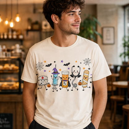 Cute Halloween Nurse T-Shirt, Spooky Nurse