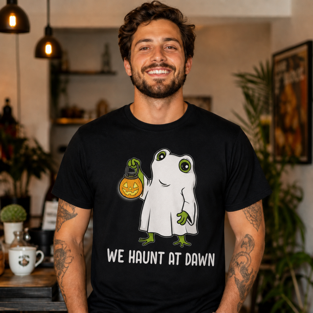 We Look After Ghosts at Dawn Ghost Frog T-Shirt