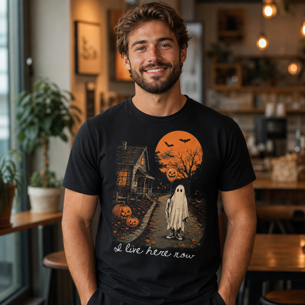 I Live Here Now Ghost T-Shirt