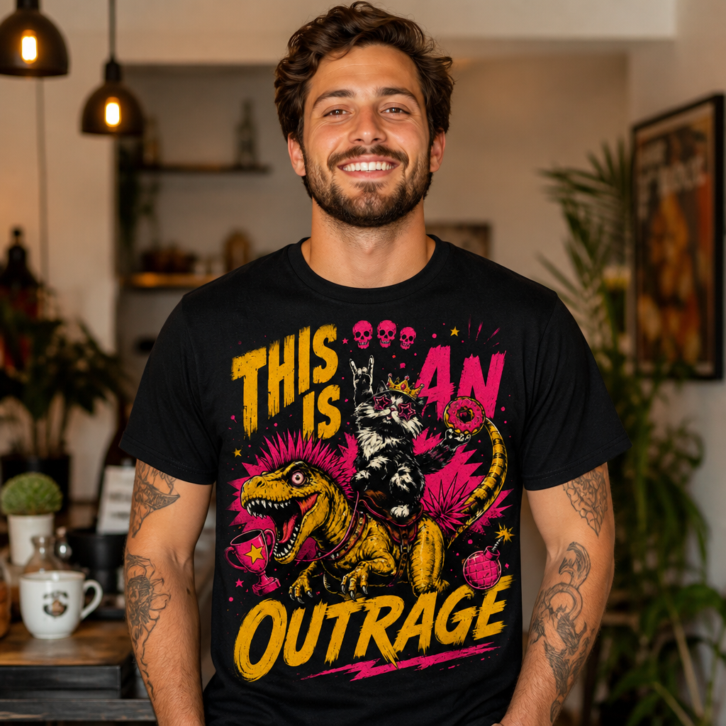 This Is An Outrage T-Shirt LitRPG Fan Gift Dungeon Crawler Shirt