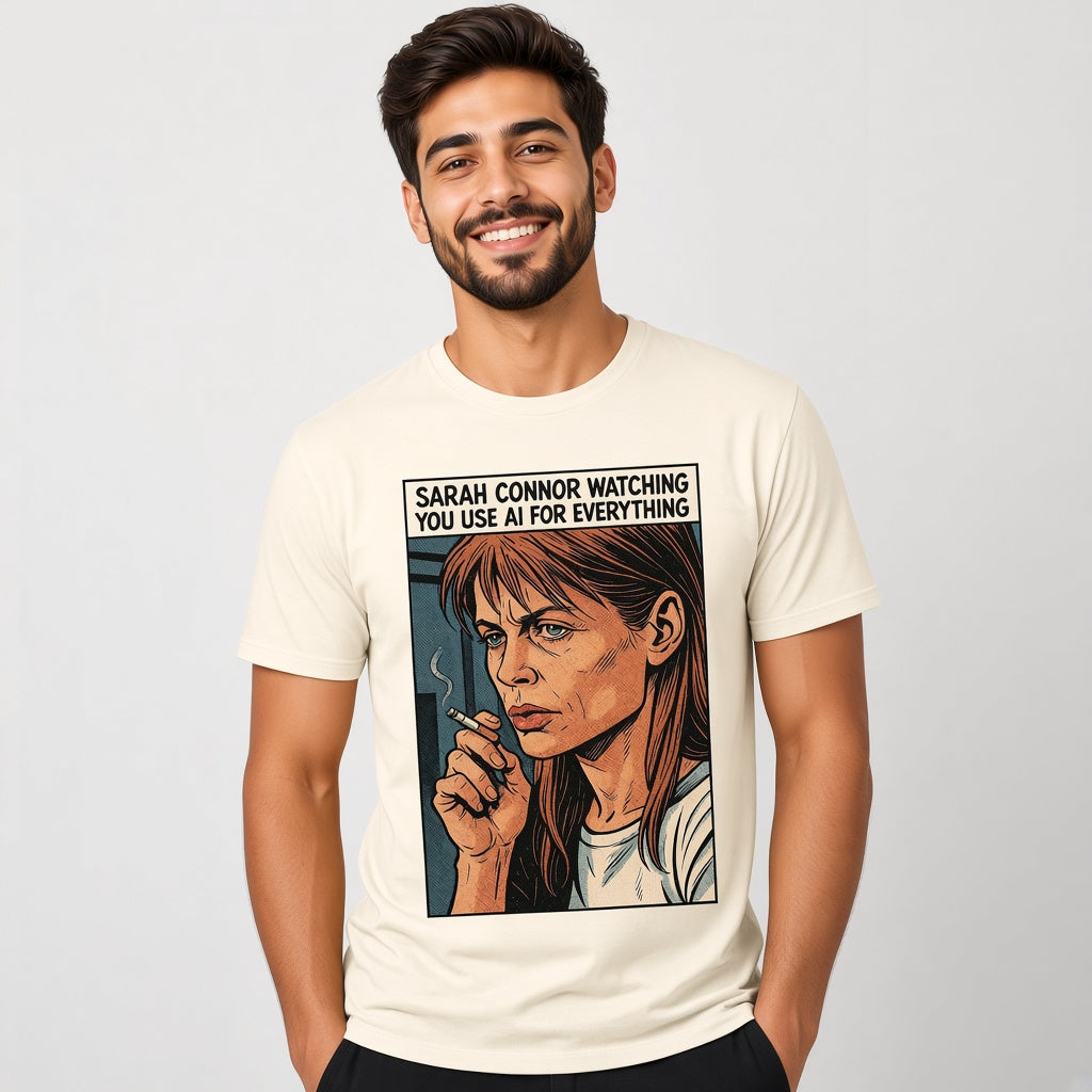 Watching You Use AI Funny Comic T-Shirt