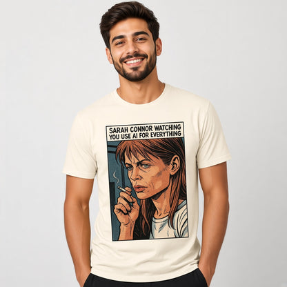 Watching You Use AI Funny Comic T-Shirt
