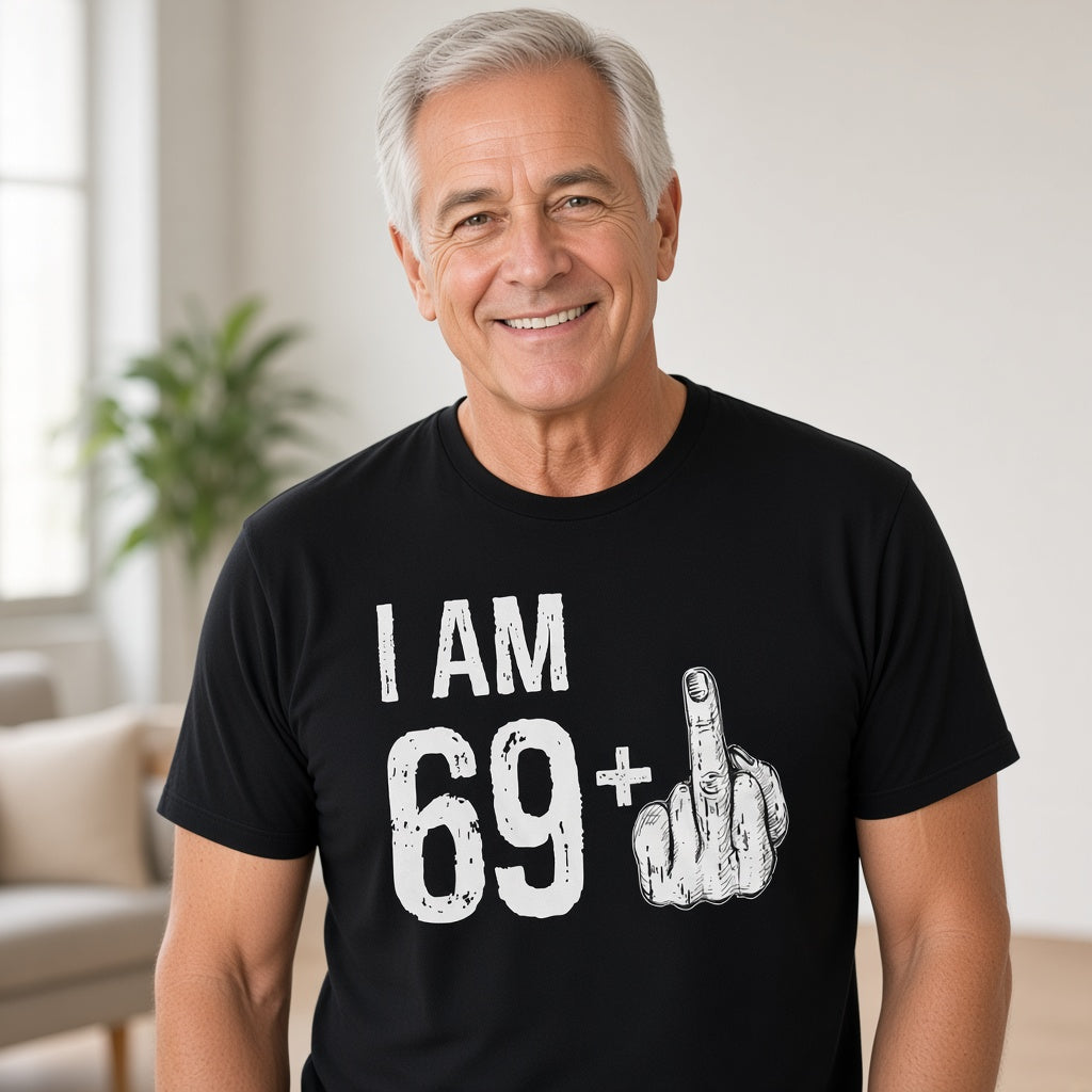 I Am 69 Plus Funny 70th Birthday Dad T-Shirt