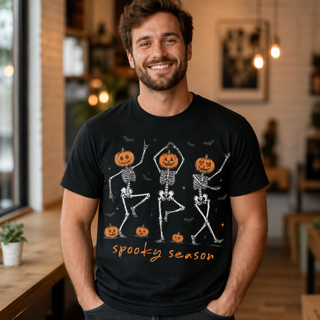 Spooky Season Dancing Skeleton T-Shirt