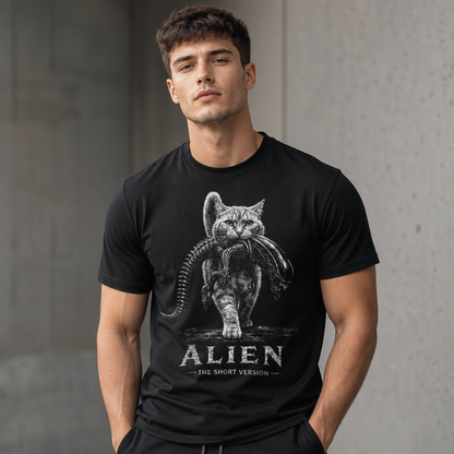T-Shirt with a Cat from the Movie Alien: The Short Version