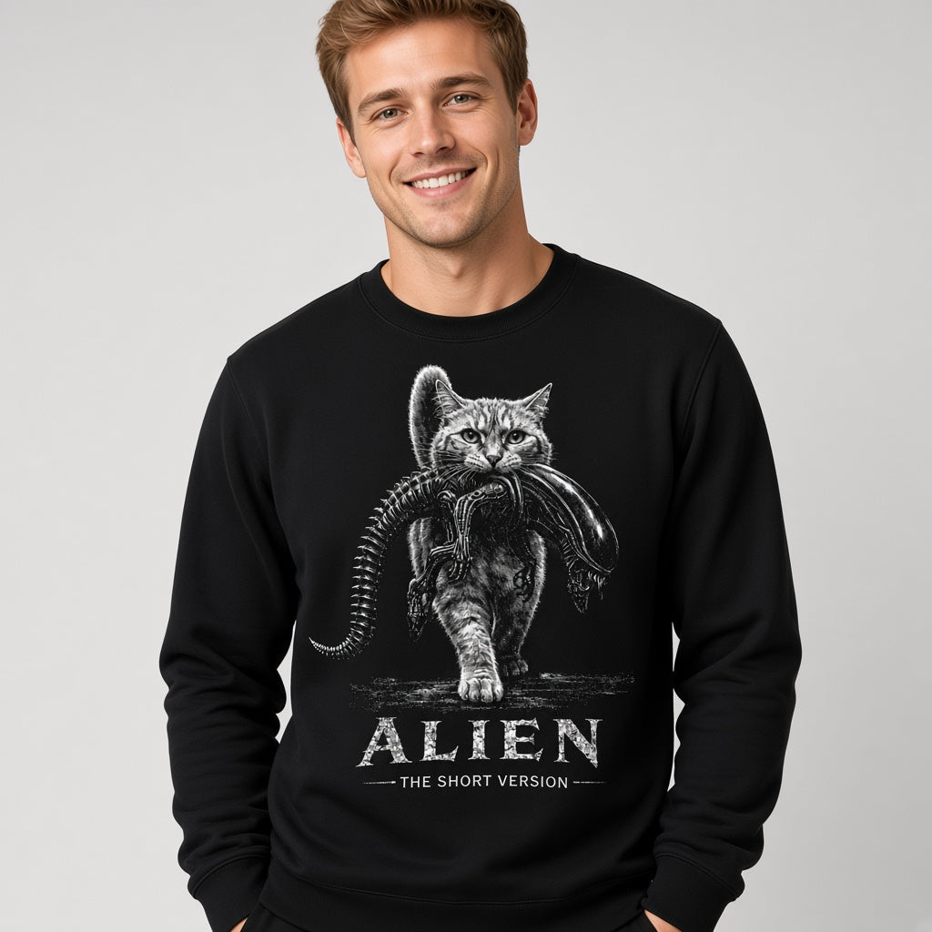 Sweatshirt with a Cat from the Movie Alien: The Short Version