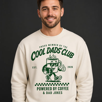 Cool Dads Club Coffee Sweatshirt, Funny Gift for Husband
