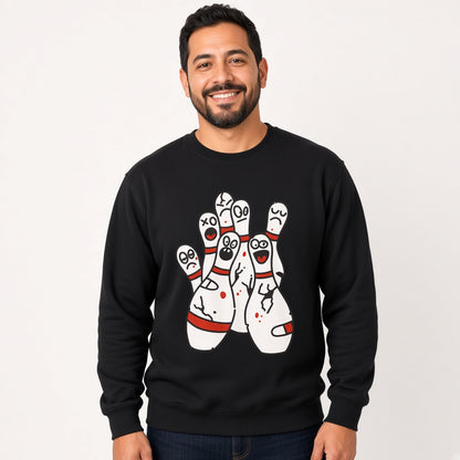 Fun bowling pins sweatshirt, graphic shirts, unisex tshirt, printed sweatshirt