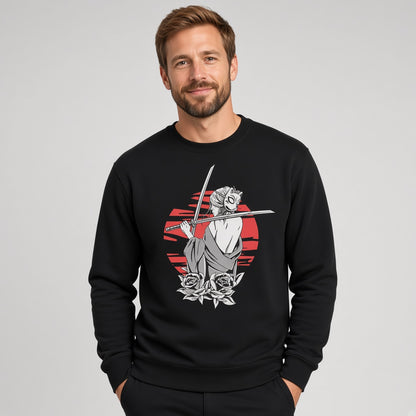 Girl in a fox mask sweatshirt, funny sweatshirt, graphic shirts, Anime unisex tshirt