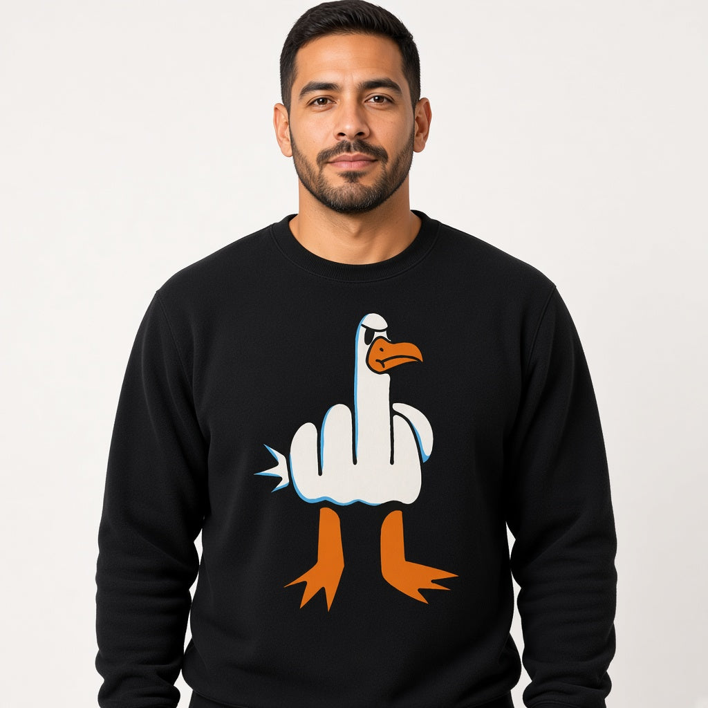 Flipping the Bird Goose Sweatshirt