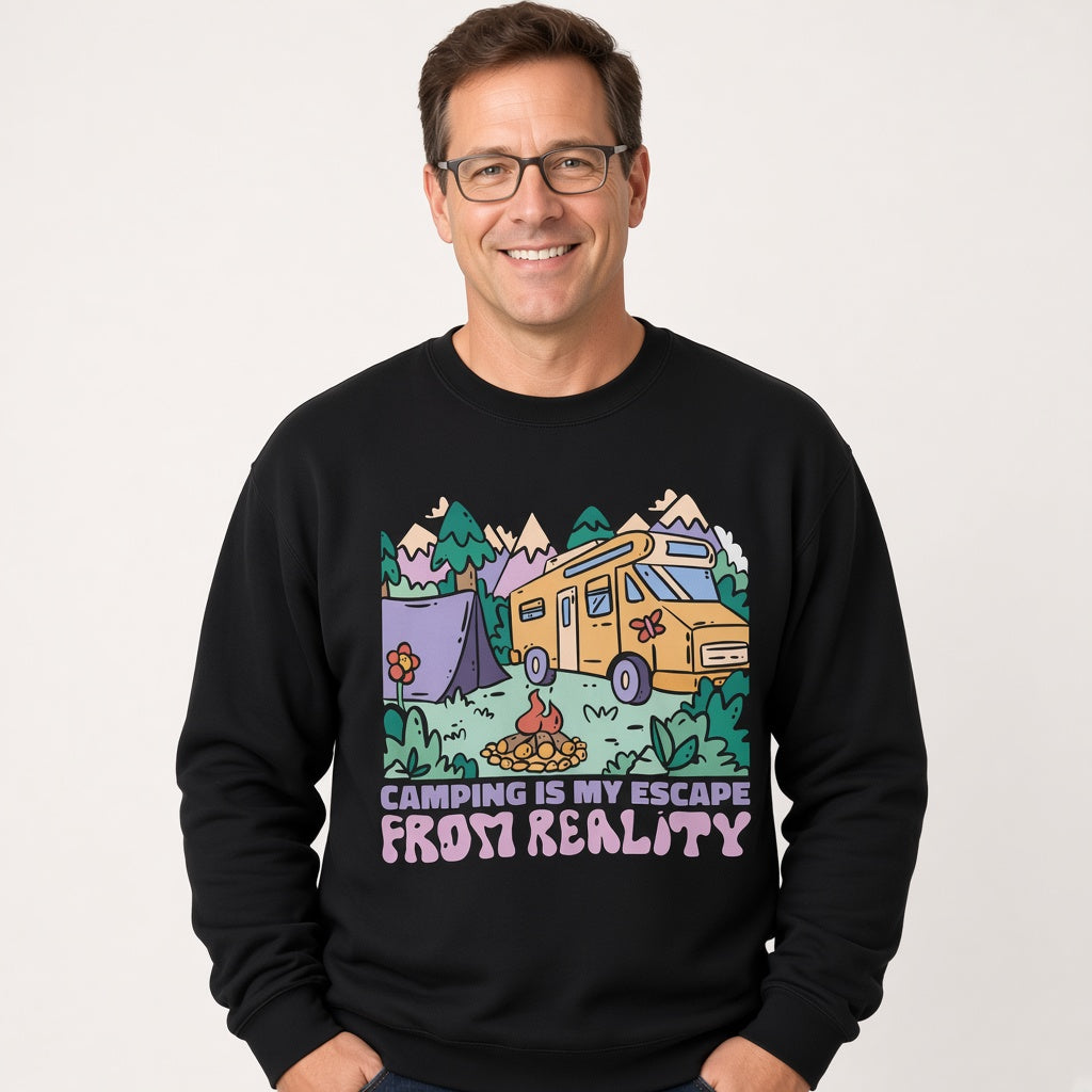 Groovy camping Sweatshirt, Funny Unisex sweatshirt