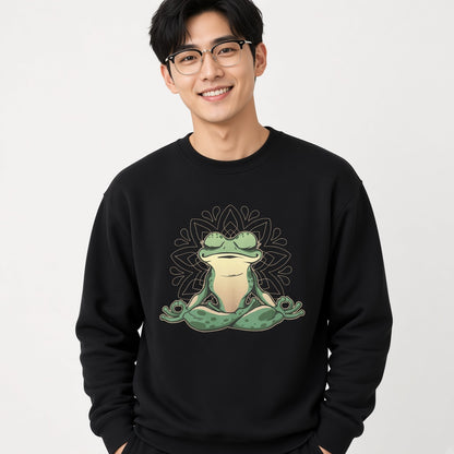 sweatshirt Frog doing yoga