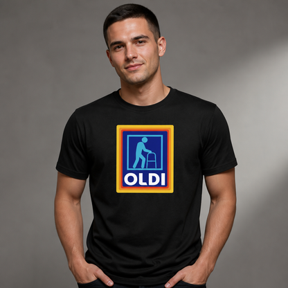 Funny OLDI Store Parody T-Shirt