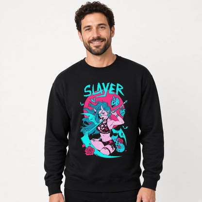 Anime girl slayer Sweatshirt, Funny Unisex sweatshirt