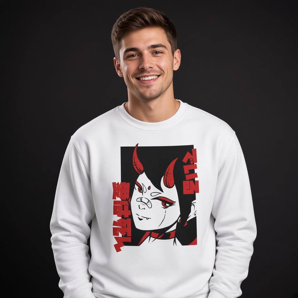 Vampire girl sweatshirt, funny sweatshirt, graphic shirts, Anime unisex tshirt