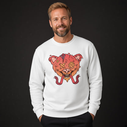 Monster with two tonguessweatshirt, funny sweatshirt, graphic shirts, unisex tshirt, printed sweatshirt