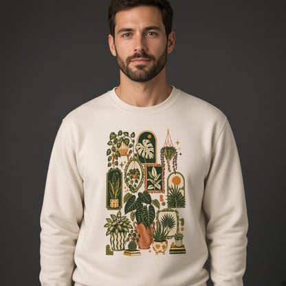 Houseplant Sweatshirt for Plant Lovers