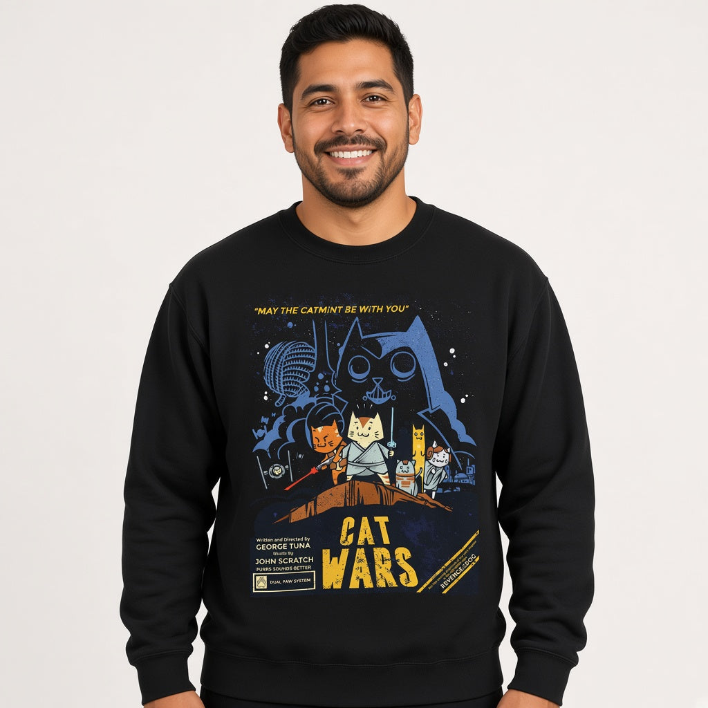Cat Wars Funny Sweatshirt, Funny Unisex sweatshirt