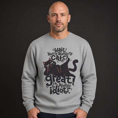 Cat Lover Sweatshirt, Funny Unisex sweatshirt