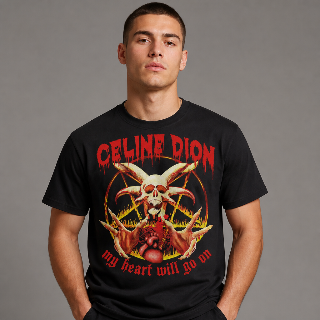 Funny Celine Dion Horror Parody T-Shirt