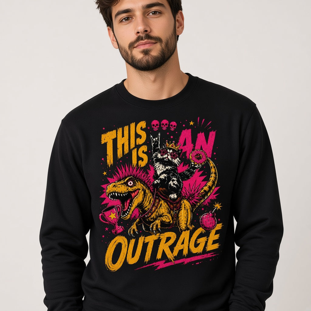 This Is An Outrage Sweatshirt LitRPG Fan Gift Dungeon Crawler Shirt