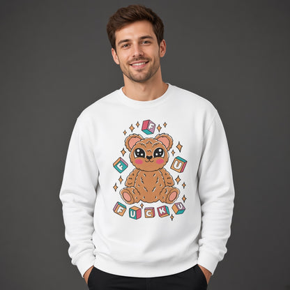 FFU bear sweatshirt, funny sweatshirt, graphic shirts, unisex tshirt, printed sweatshirt