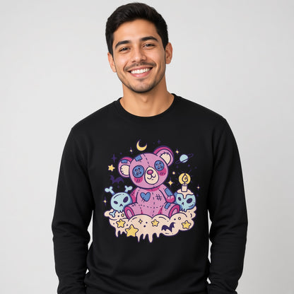 sweatshirt Kawaii goth teddybear